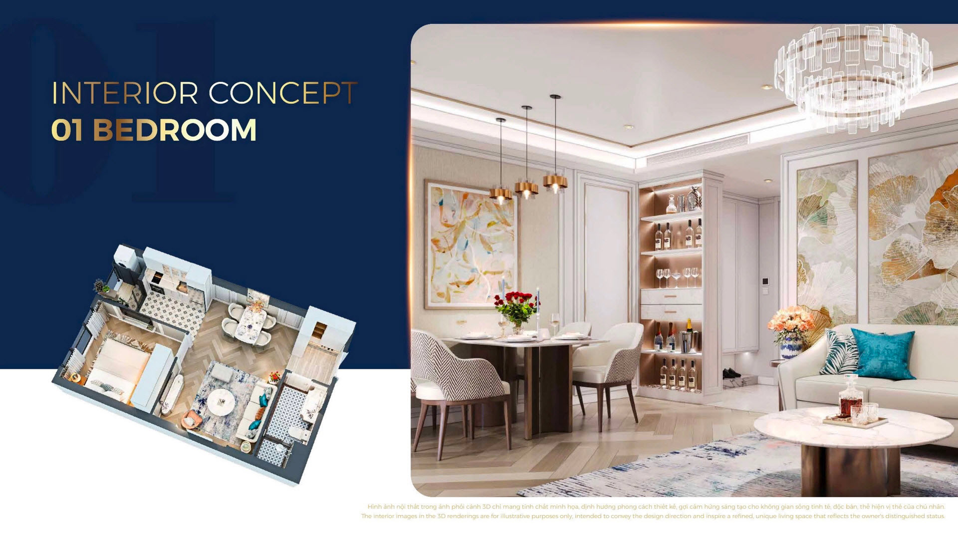 Căn hộ 1 phòng ngủ Capital Square Đà Nẵng