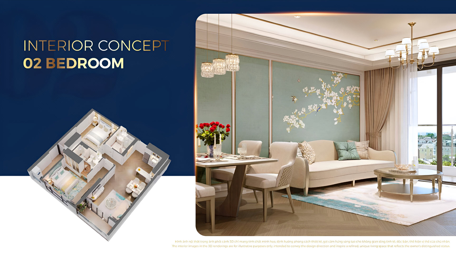 Căn hộ 2 phòng ngủ Capital Square Đà Nẵng