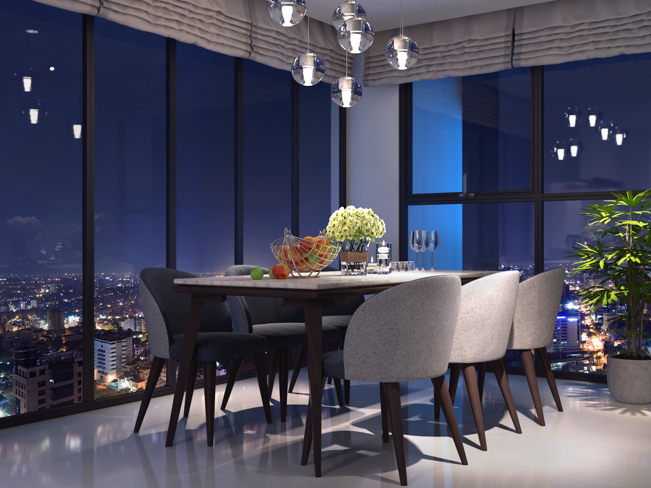 Bếp Căn hộ mẫu Hoyori Aqua Tower Đà Nẵng