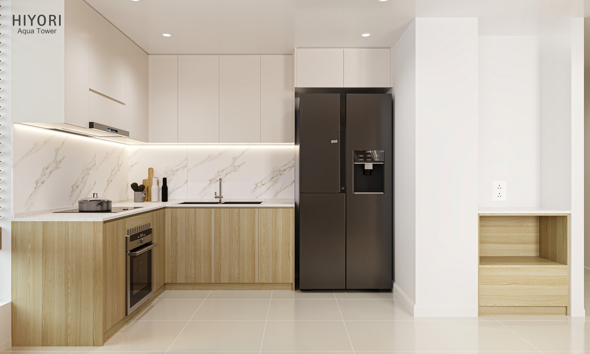 Phòng bếp Căn Hộ Hiyori Aqua Tower Đà Nẵng