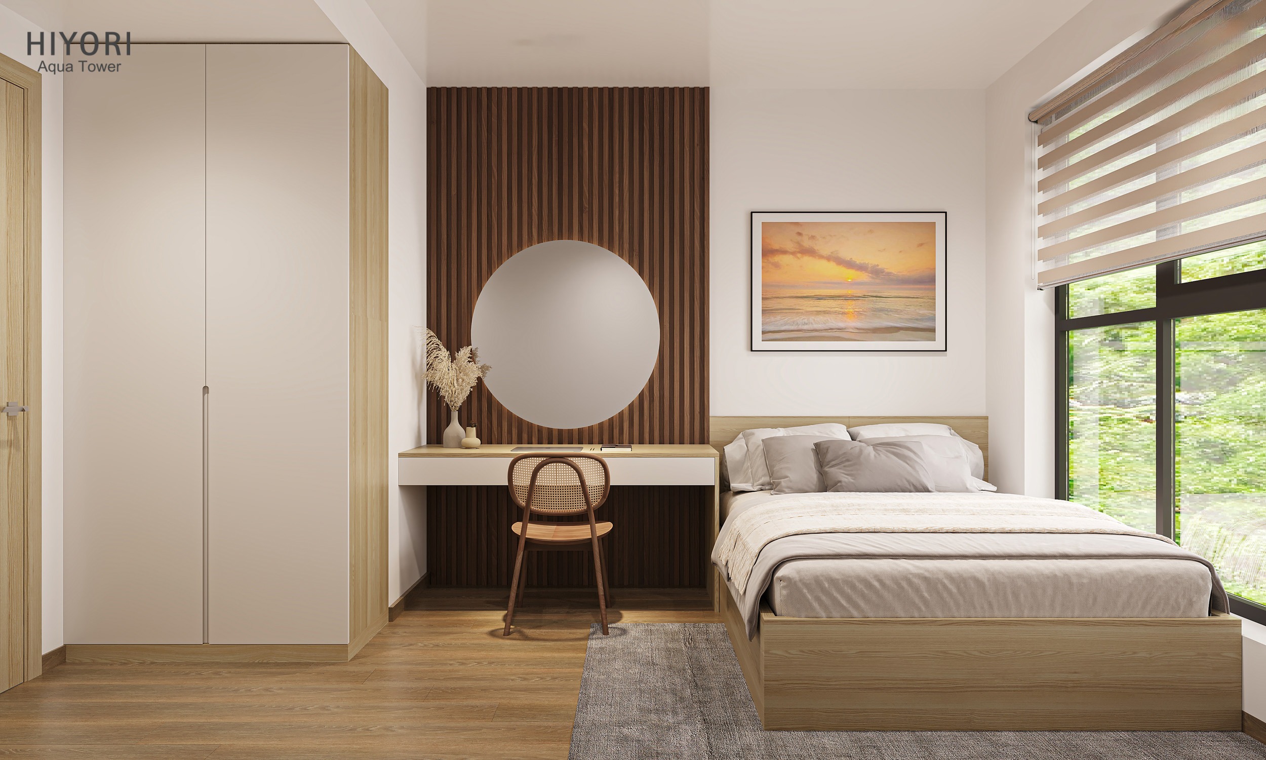 Phòng ngủ Căn Hộ Hiyori Aqua Tower Đà Nẵng